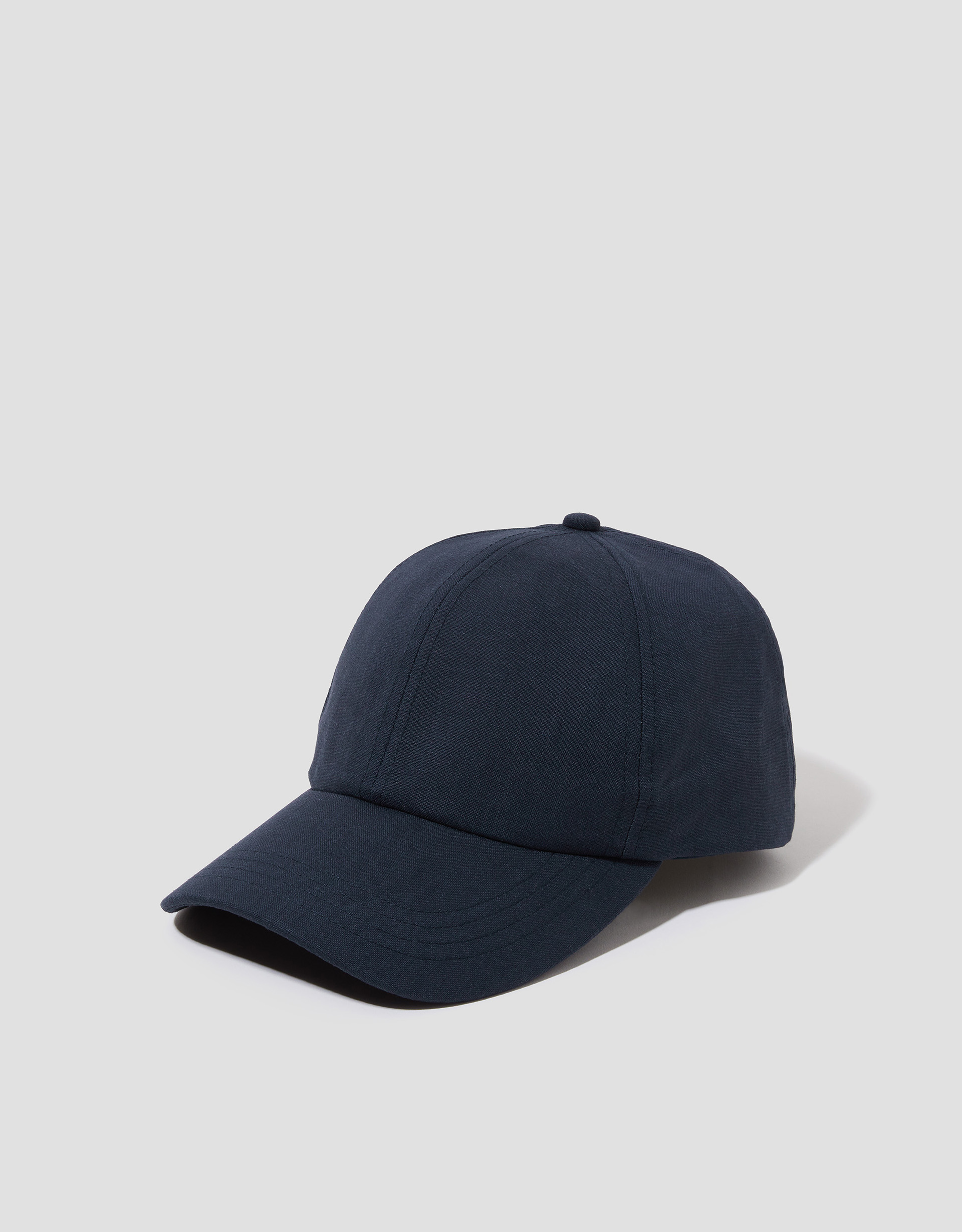 Isha Linen Baseball Cap Blue Isha Linen Baseball Cap Blue