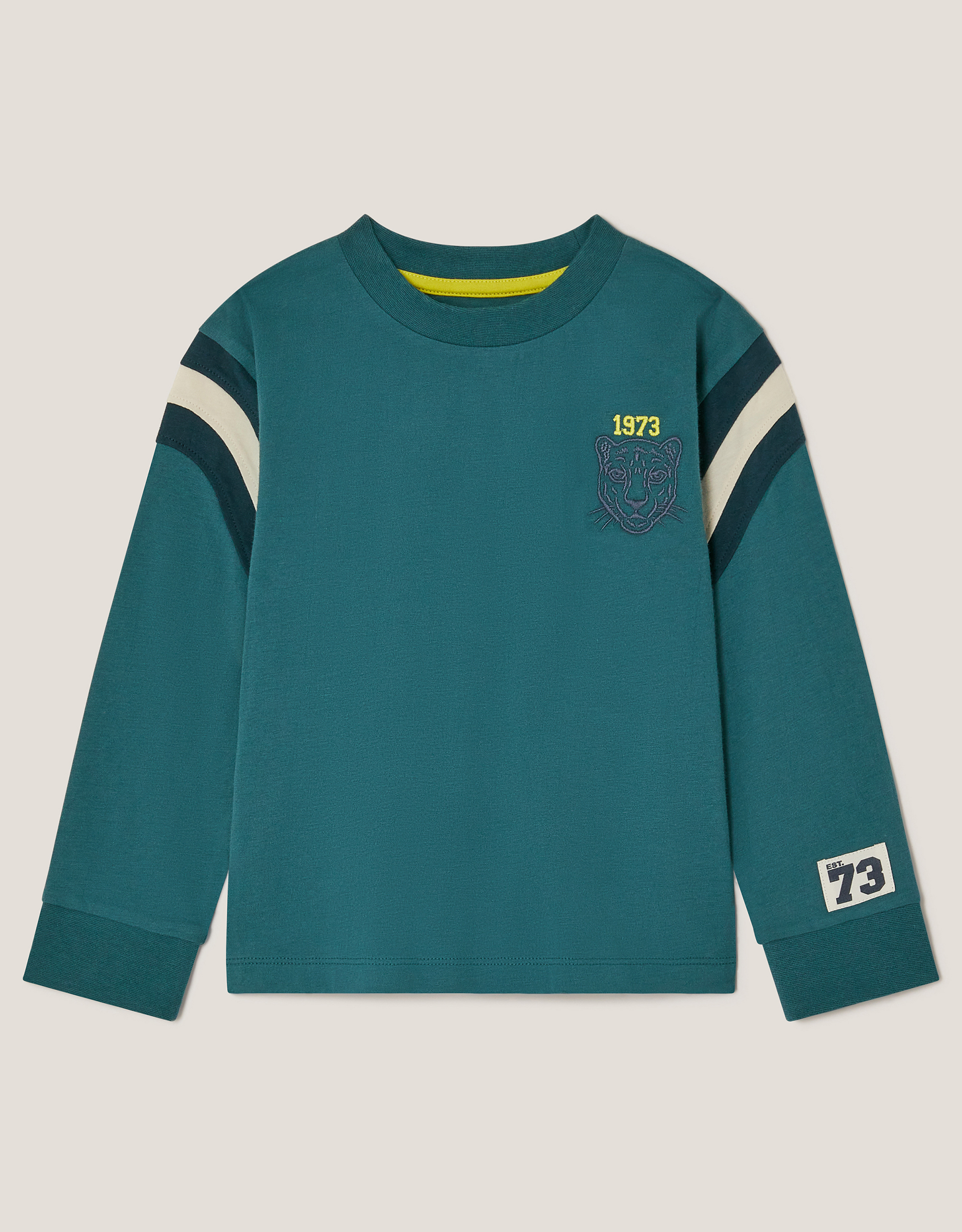 Tiger Logo Long Sleeve Top Blue