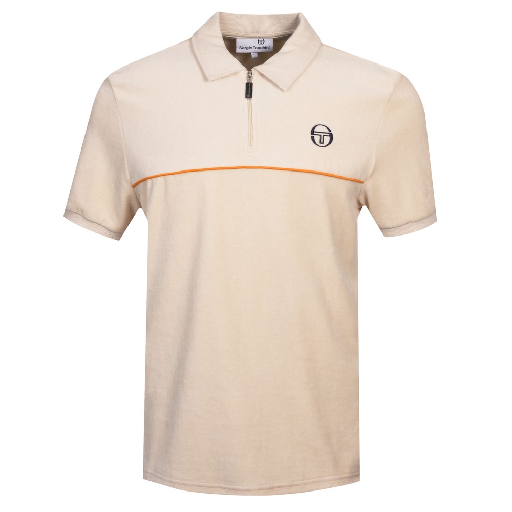 Cardona Velour Zip Polo Shirt Cardona Velour Zip Polo Shirt