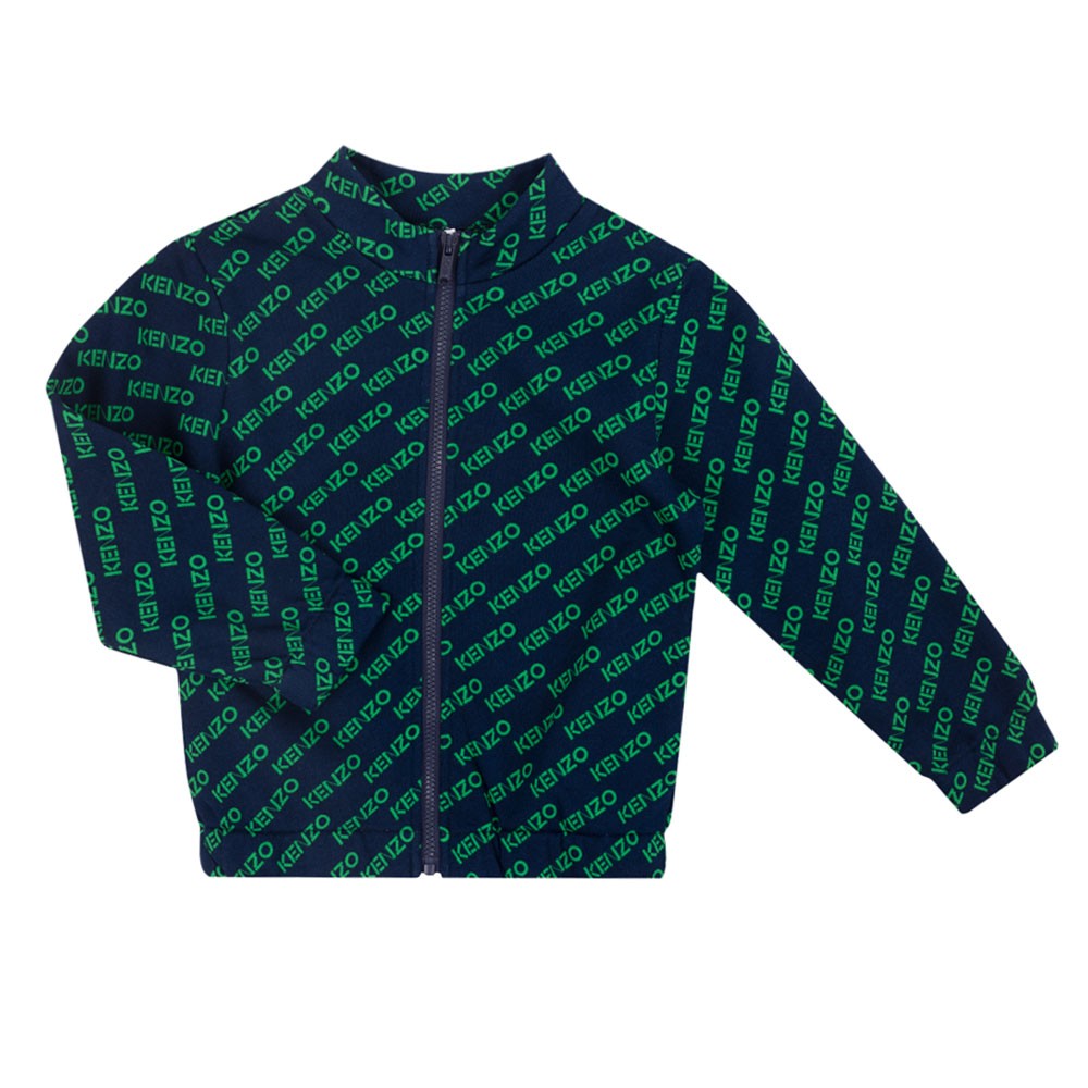 Allover Logo Zip Sweatshirt Allover Logo Zip Sweatshirt