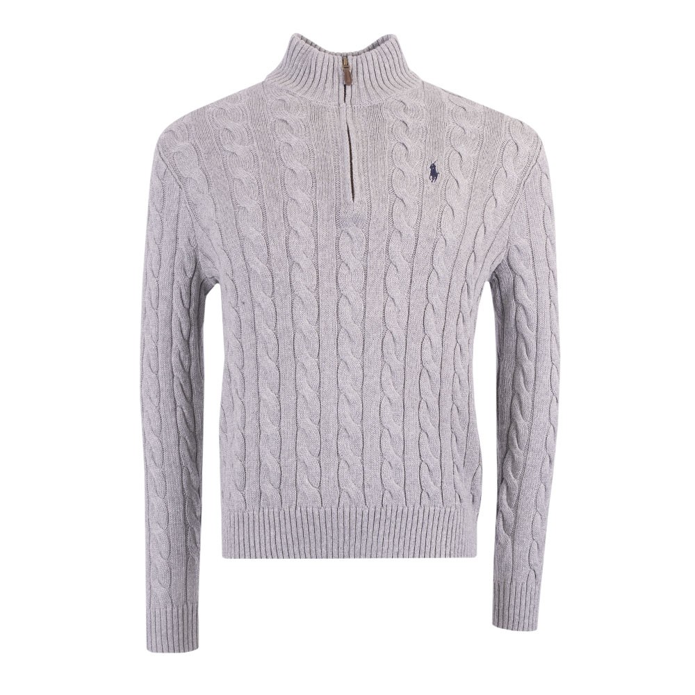 Cable Knit Half Zip Jumper