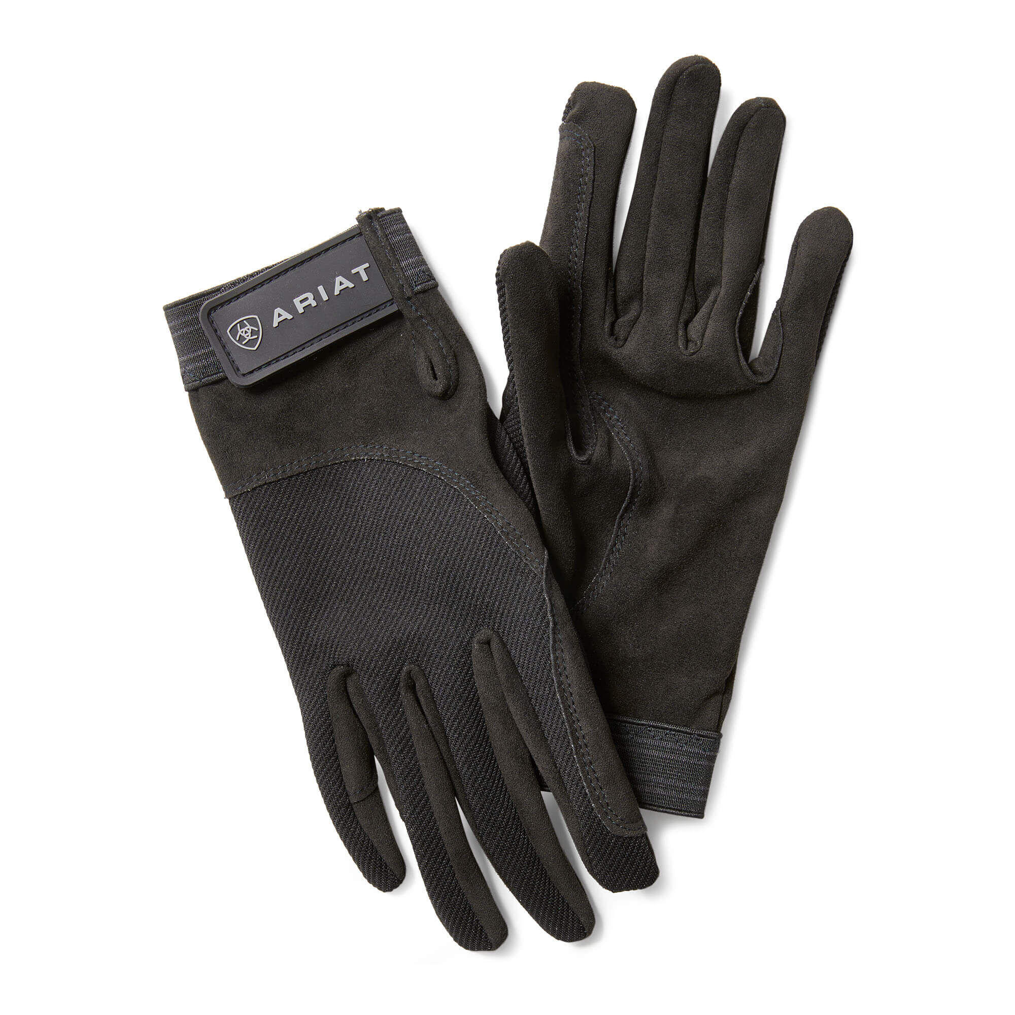 TEK Grip Gloves in Black Cotton Twill, Size ., by Ariat TEK Grip Gloves in Black Cotton Twill, Size ., by Ariat