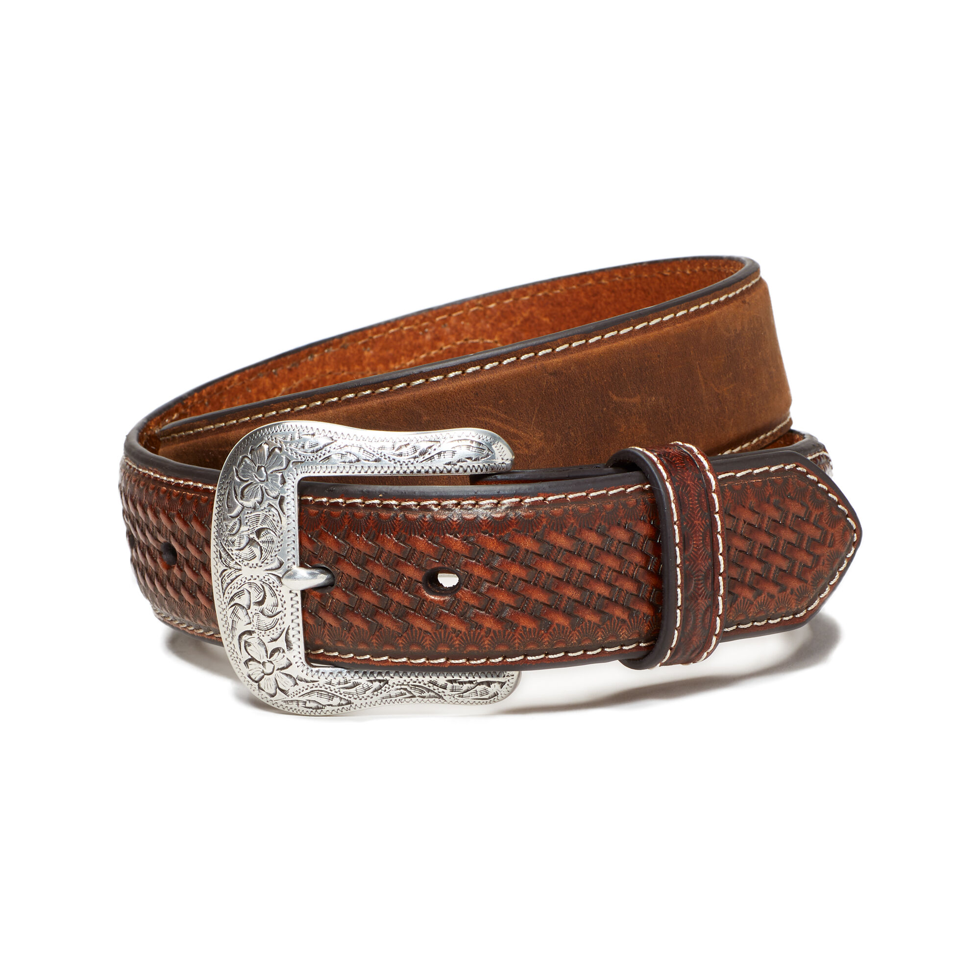 Men’s Gary Belt in Brown Leather, Size , by Ariat Men’s Gary Belt in Brown Leather, Size , by Ariat
