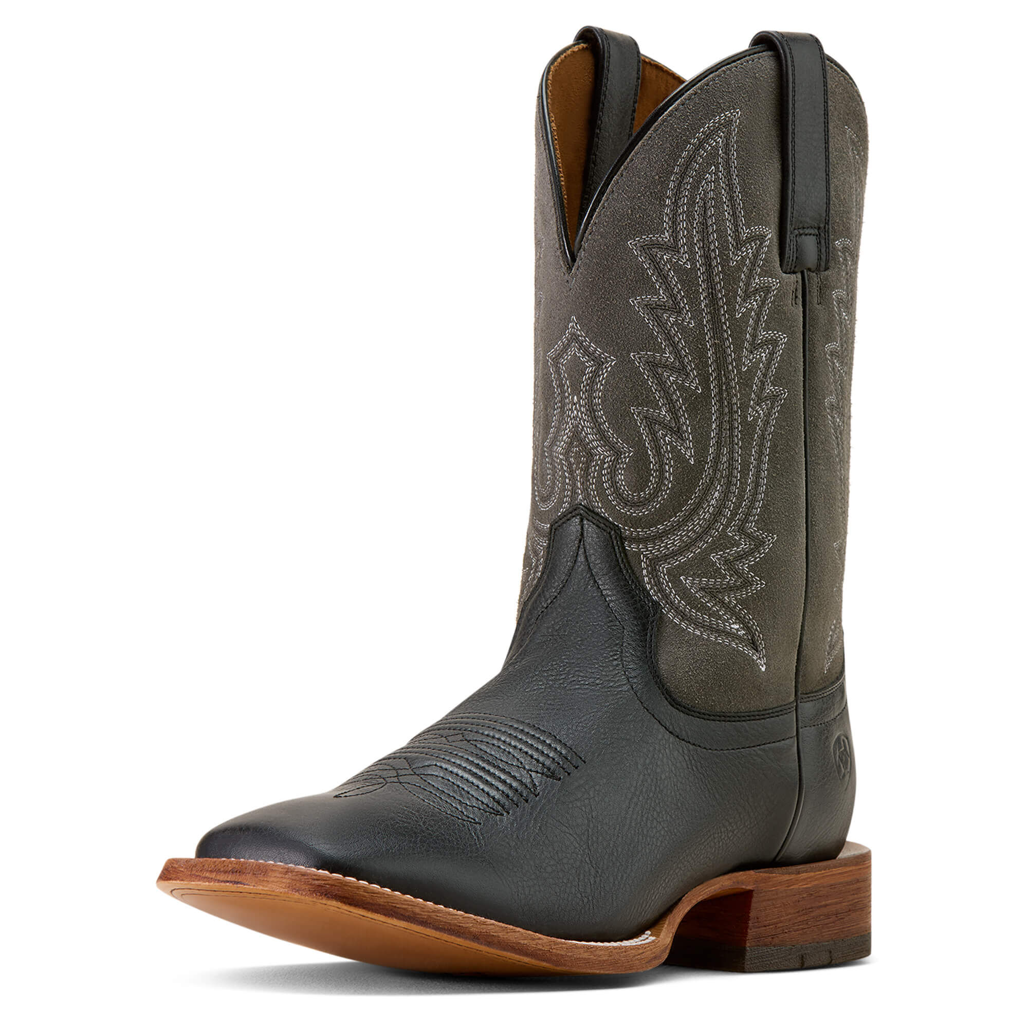 Men’s County Roads Wide Square Toe Western Boots in Nightshade Black Gunmetal Grey Suede, D Medium Width, Size , by Ariat Men’s County Roads Wide Square Toe Western Boots in Nightshade Black Gunmetal Grey Suede, D Medium Width, Size , by Ariat