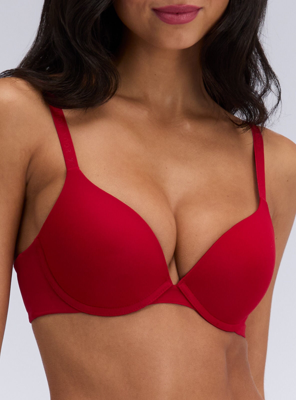 Boux Avenue Push up microfibre plunge t-shirt bra – Pillar Box – DD Boux Avenue Push up microfibre plunge t-shirt bra – Pillar Box – DD
