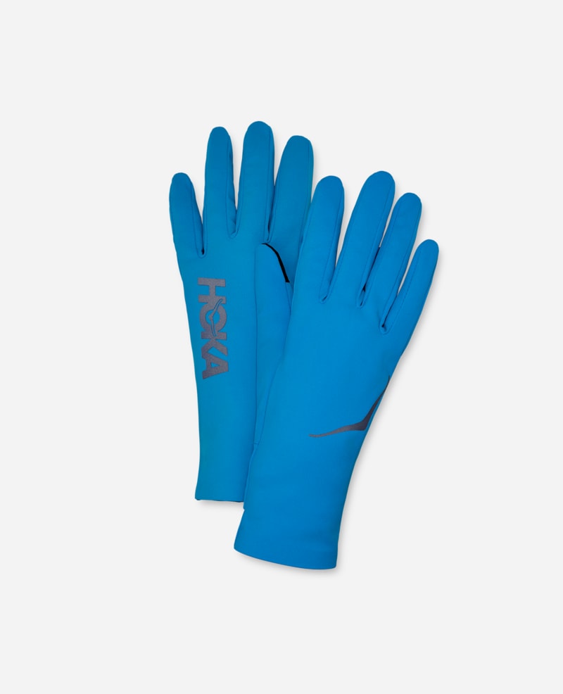 HOKA Airolite Run Gloves in Hoka Blue, Size Large