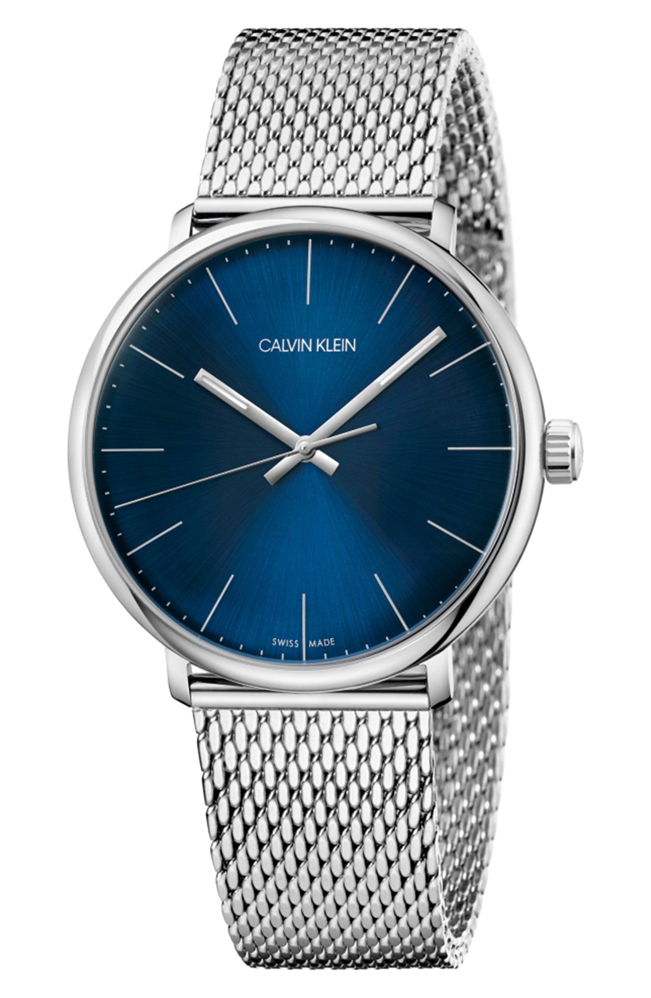 Calvin Klein High Noon KMN Men’s Watch mm Stainless Steel Mesh Strap Calvin Klein High Noon KMN Men’s Watch mm Stainless Steel Mesh Strap