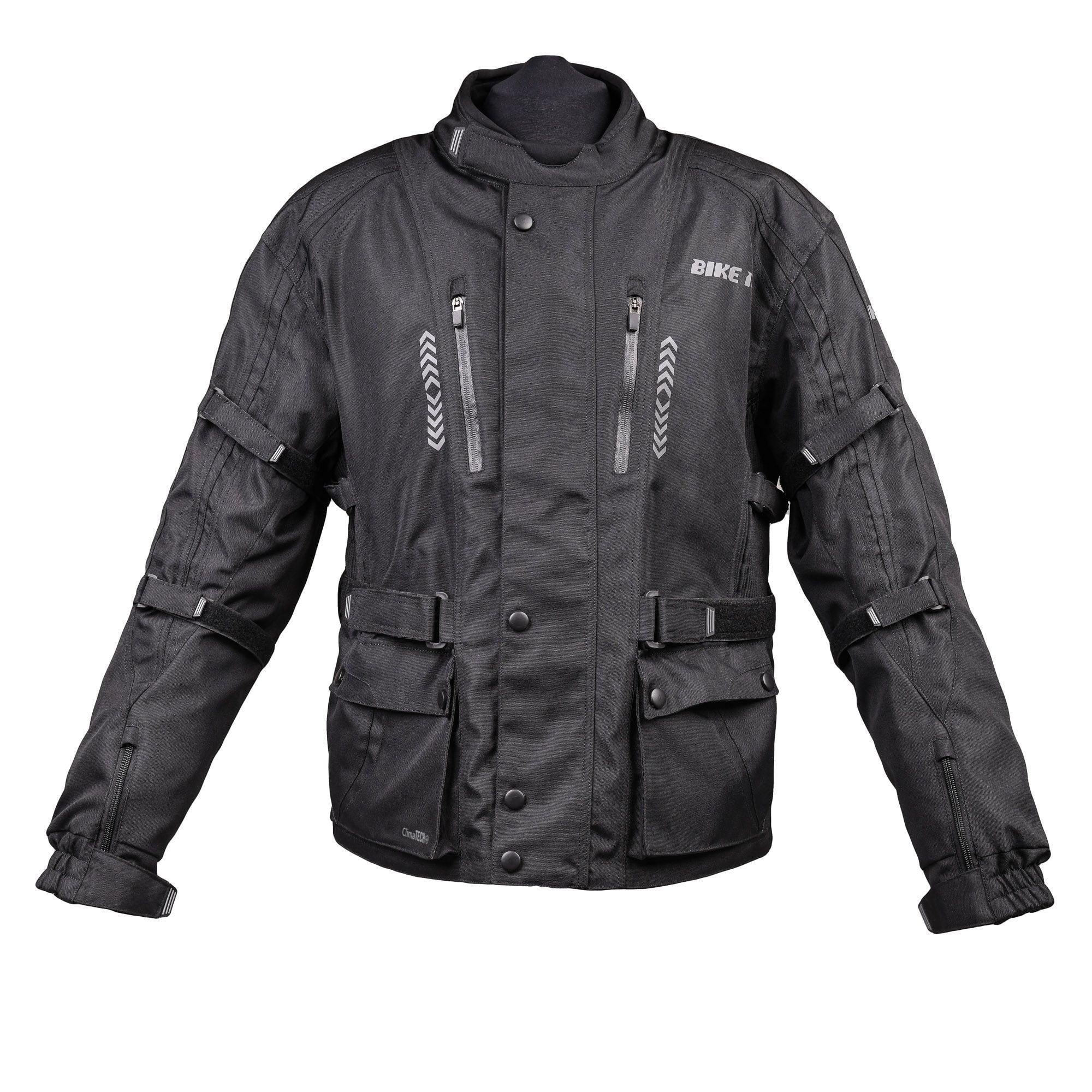 Bike It Triple Black All-Weather Waterproof Adventure Touring Motorcycle Jacket Bike It Triple Black All-Weather Waterproof Adventure Touring Motorcycle Jacket