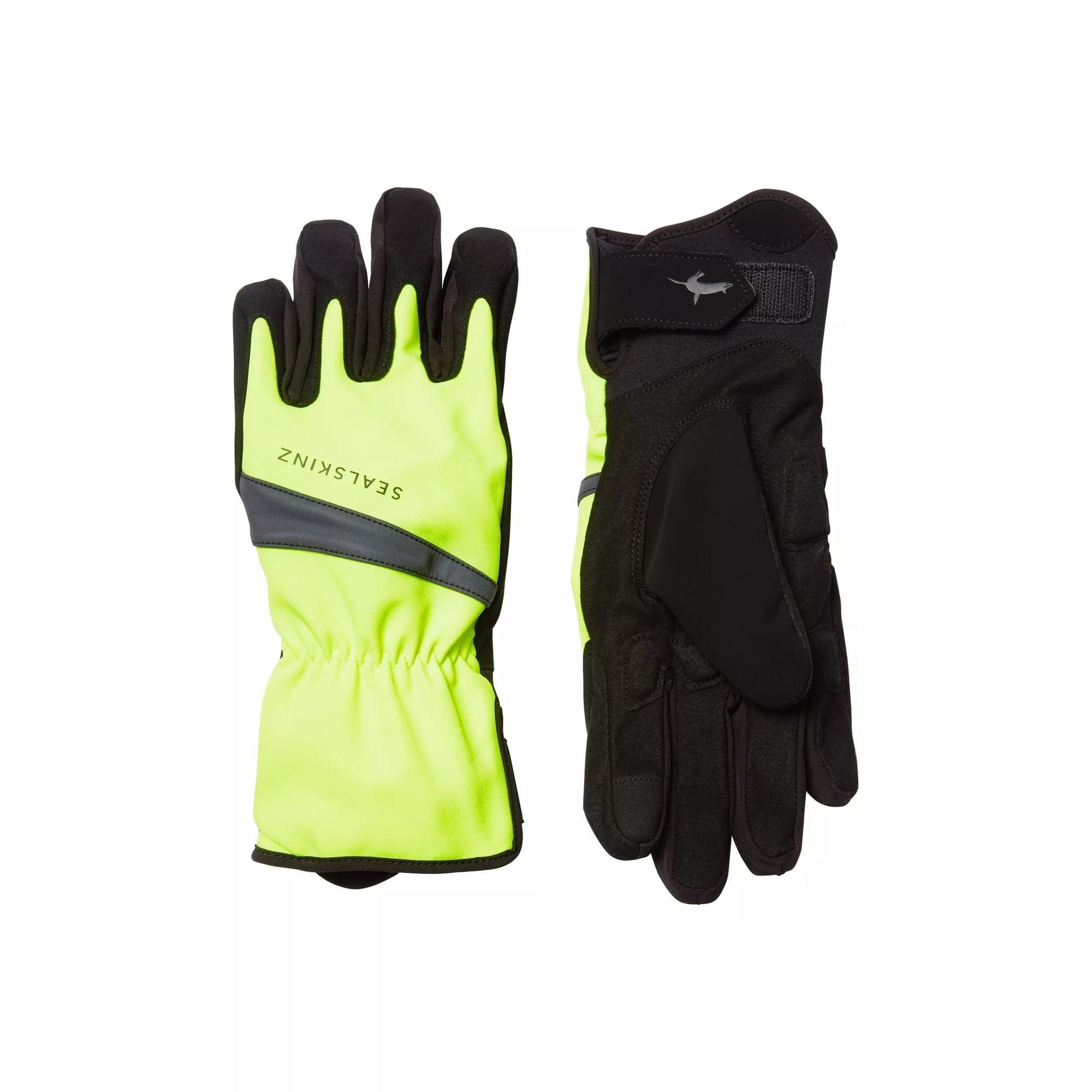 Mens Waterproof All Weather Cycle Gloves – X Neon YellowBlack