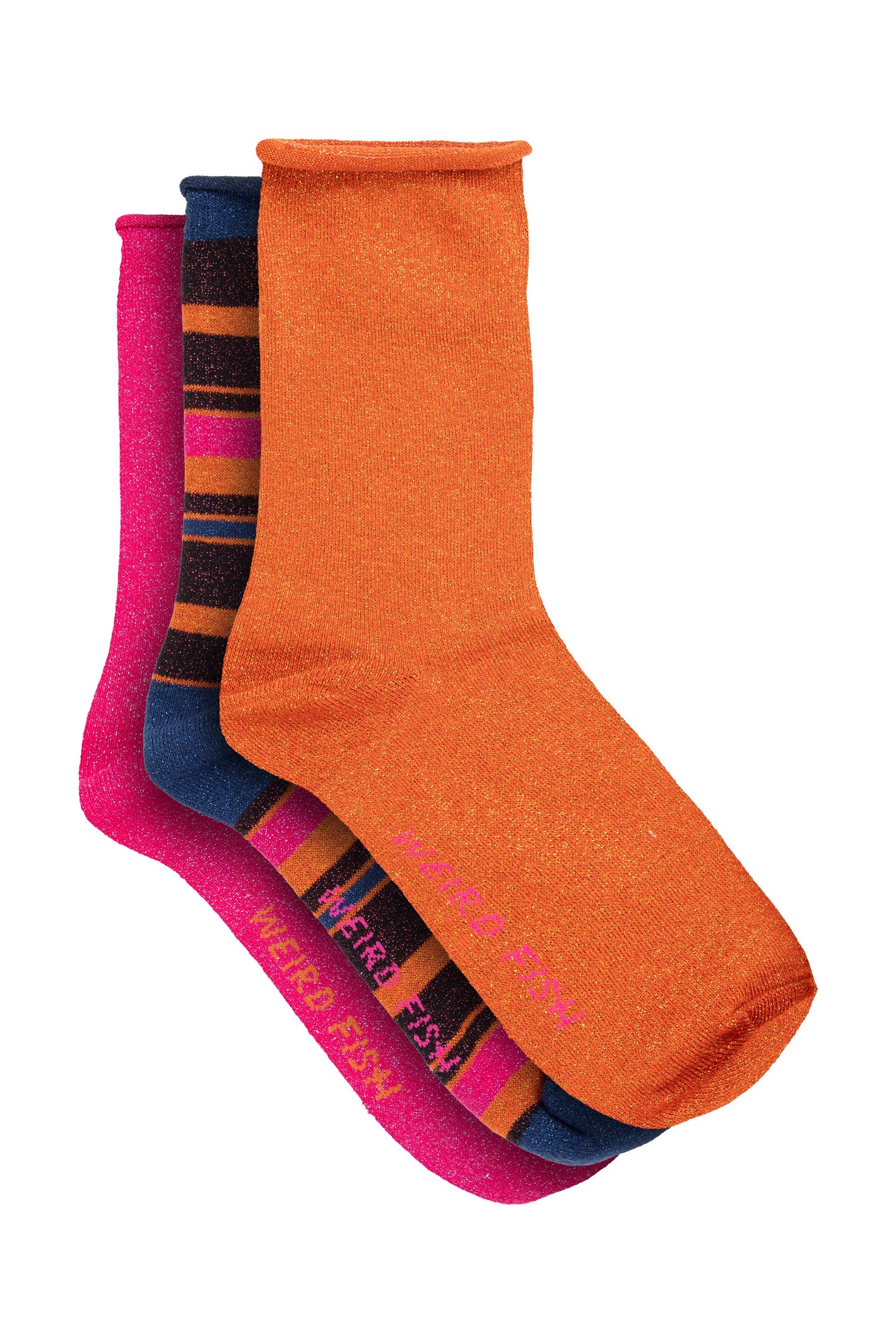 Weird Fish Steller Sparkle Striped Socks pk Multi Size – Weird Fish Steller Sparkle Striped Socks pk Multi Size –