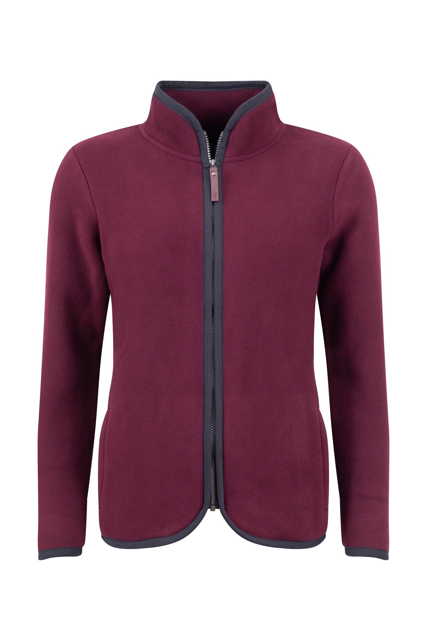 Weird Fish Tiana Full Zip Polar Fleece Aubergine Size