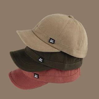 Plain Short Brim Baseball Cap A – Adjustable – Black