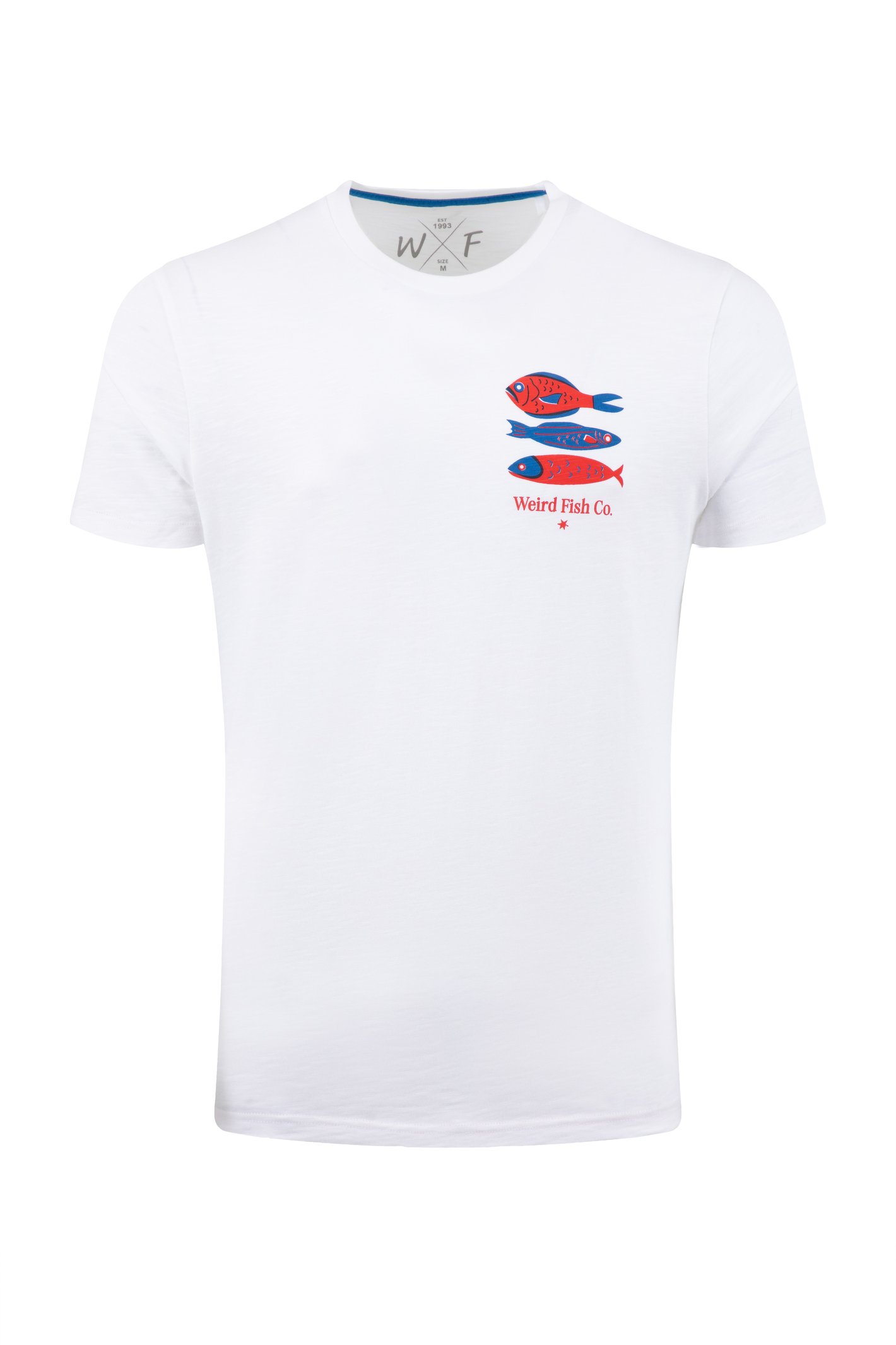 Weird Fish Food Festival Back Print Graphic Shirt White Size Weird Fish Food Festival Back Print Graphic Shirt White Size