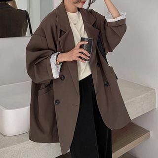 Double Breasted Blazer Black