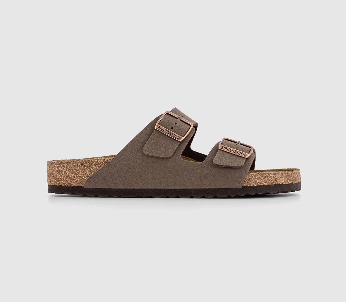 Birkenstock Mens Arizona Two Strap Mocca Sandals In Brown