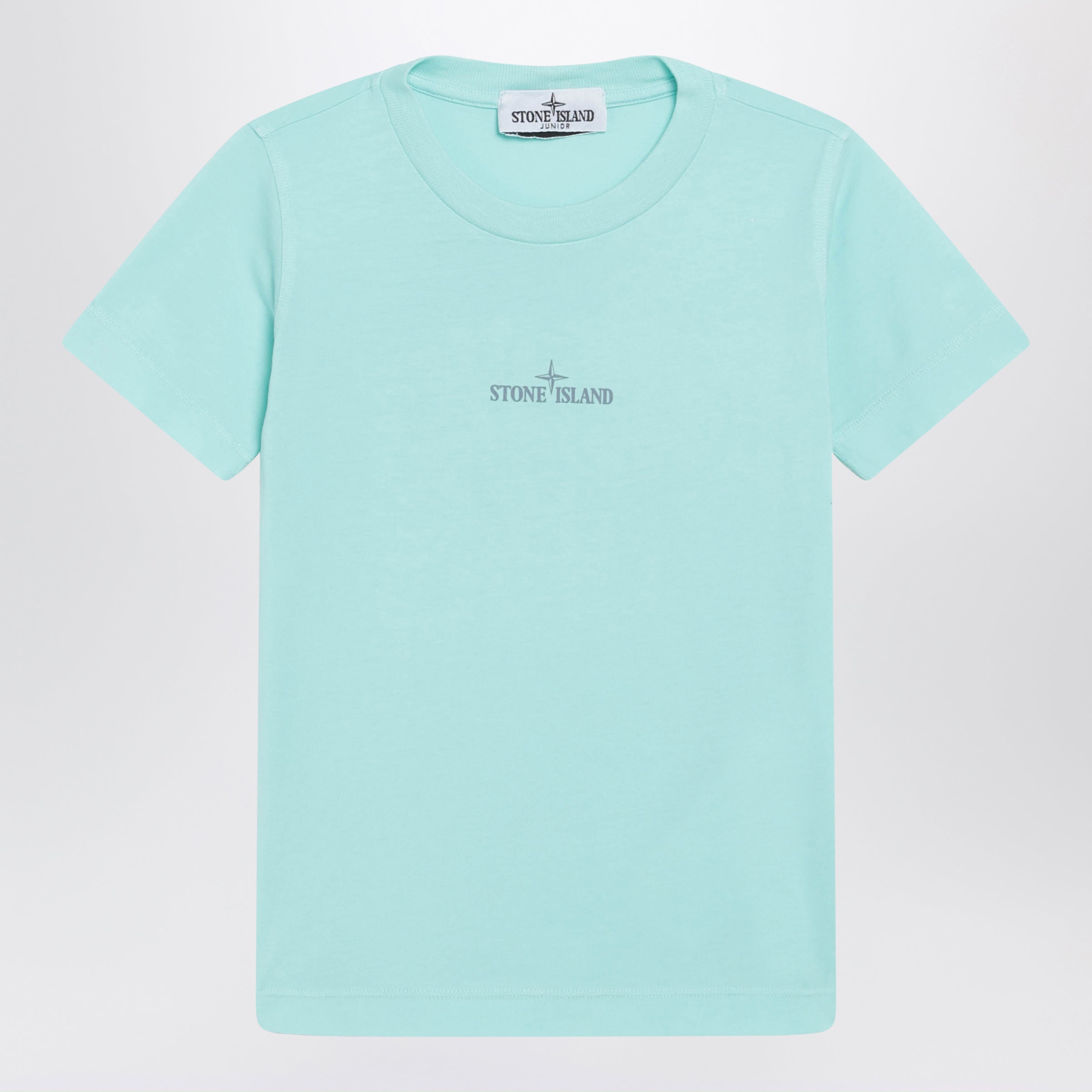 Aqua blue shirt with logo print Aqua blue shirt with logo print