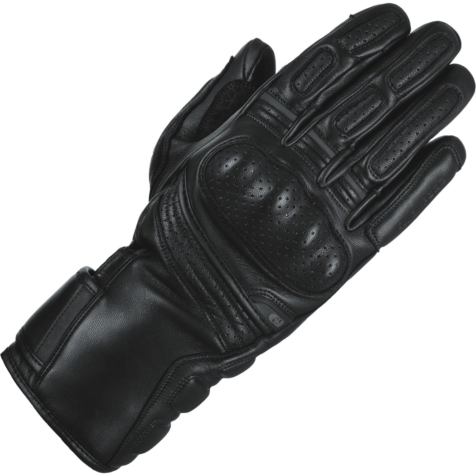 Oxford Hamilton Leather Motorcycle Gloves – Tech Black Oxford Hamilton Leather Motorcycle Gloves – Tech Black