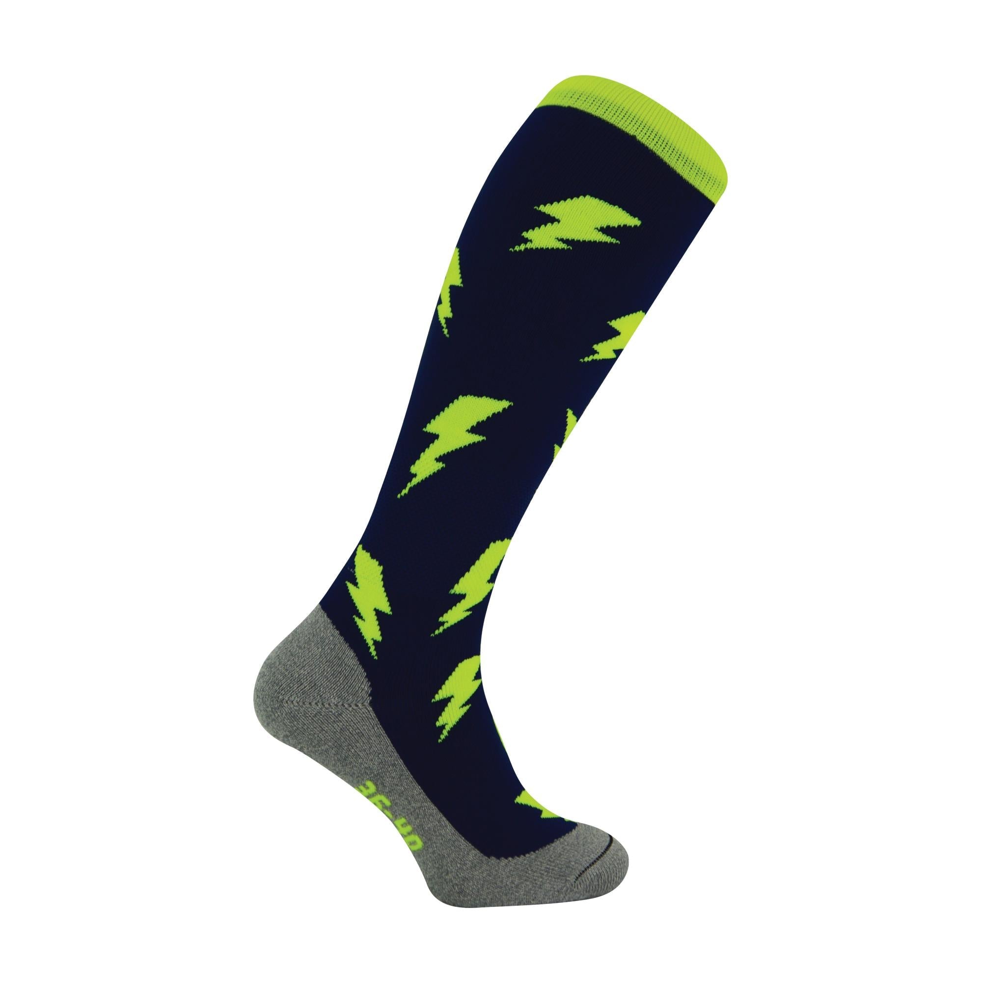 Pack Adults & Kids Knee High Fun Patterned Hockey Socks – Lightning Bolts – – Blue Yellow Bolts Pack Adults & Kids Knee High Fun Patterned Hockey Socks – Lightning Bolts – – Blue Yellow Bolts