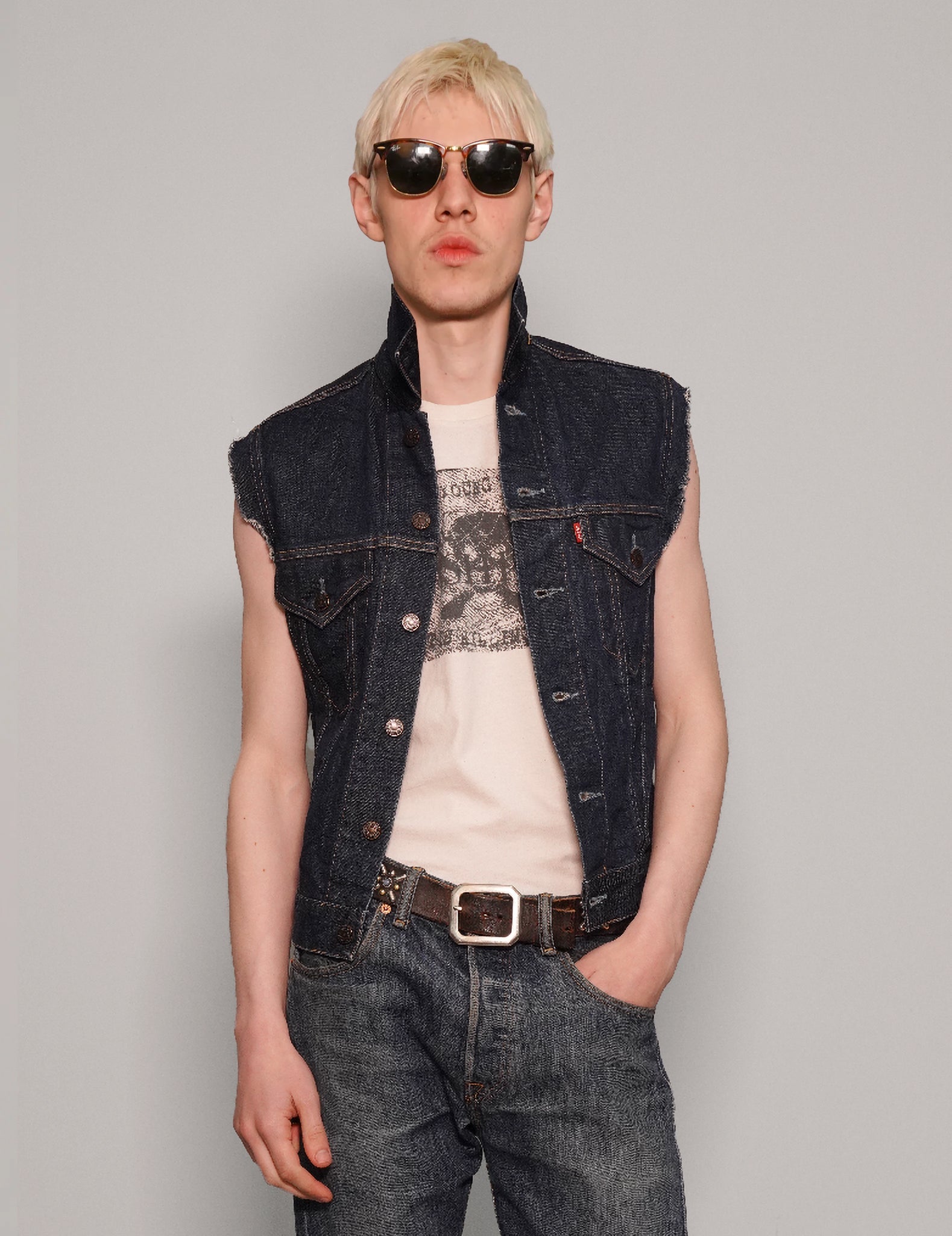 Vintage Levi’s Patched Denim Gilet Vintage Levi’s Patched Denim Gilet