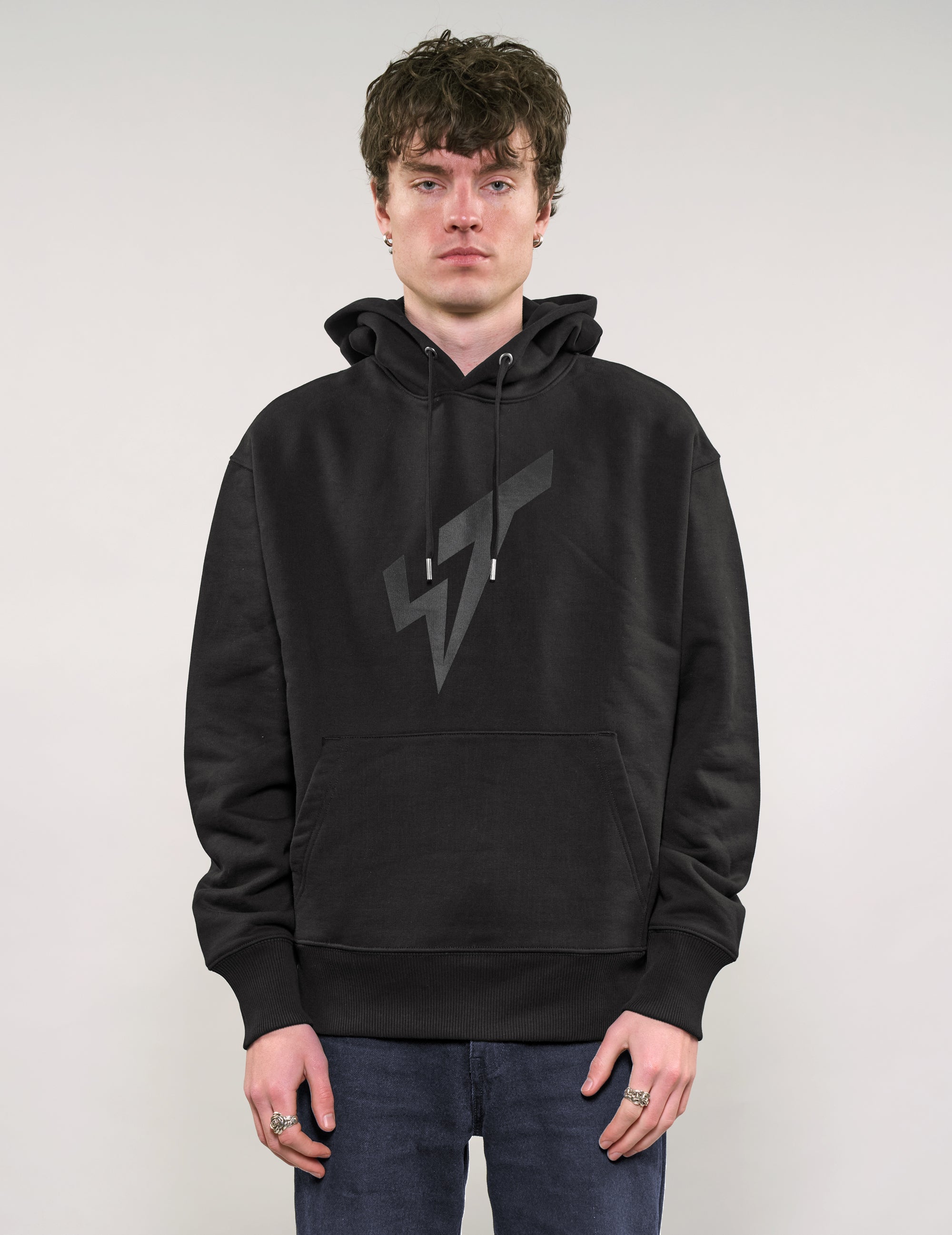 ST Hoodie in Black with Black Logo ST Hoodie in Black with Black Logo