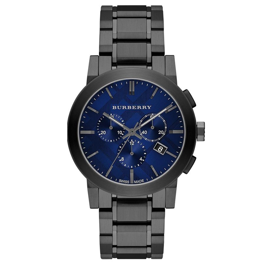 Burberry BU Chronograph Blue Dial Dark Grey Ion-plated Men’s Watch Burberry BU Chronograph Blue Dial Dark Grey Ion-plated Men’s Watch