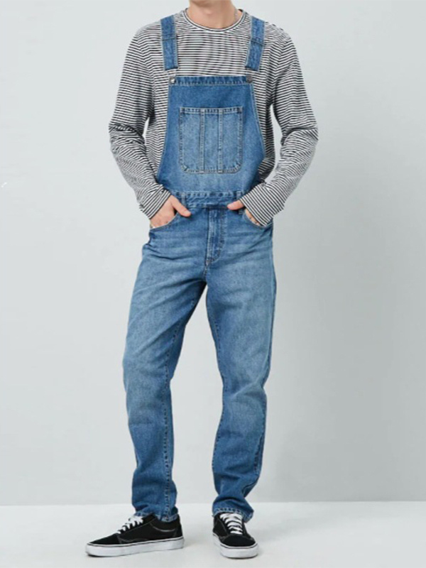 Men’s Denim Jumpsuits Overall Jeans Workwear Cargo Pants Men’s Denim Jumpsuits Overall Jeans Workwear Cargo Pants