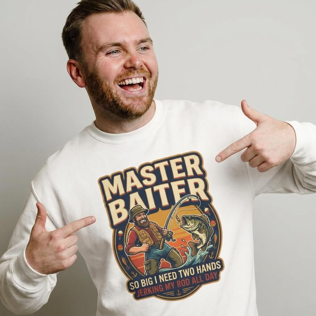 Master Baiter Funny Fishing Sweatshirt