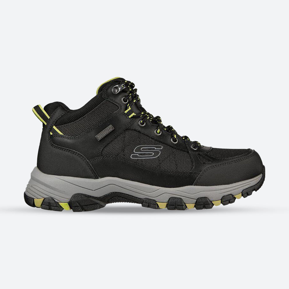 Men’s Relaxed Fit Skechers Selmen Melano Hiking Boots – Black, Black E