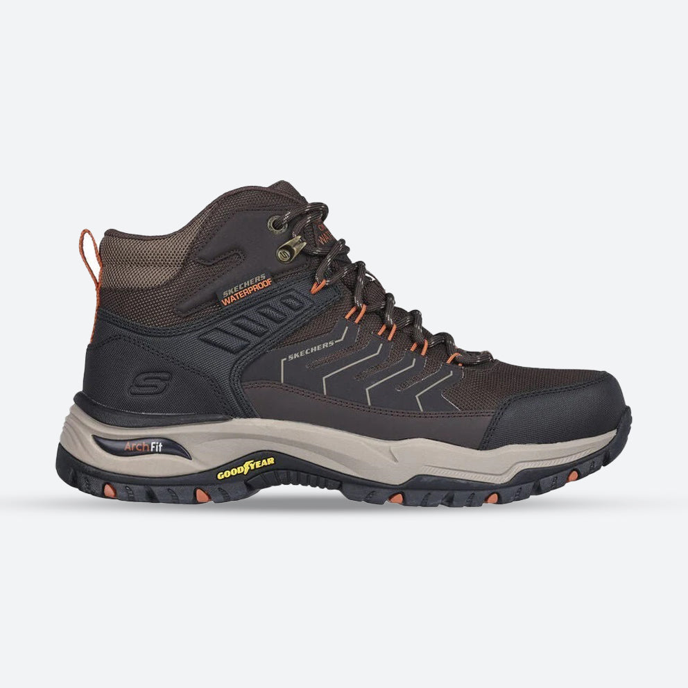 Men’s Relaxed Fit Skechers Arch Fit Dawson Raveno Good Year Hiking Boots, Brown E Men’s Relaxed Fit Skechers Arch Fit Dawson Raveno Good Year Hiking Boots, Brown E