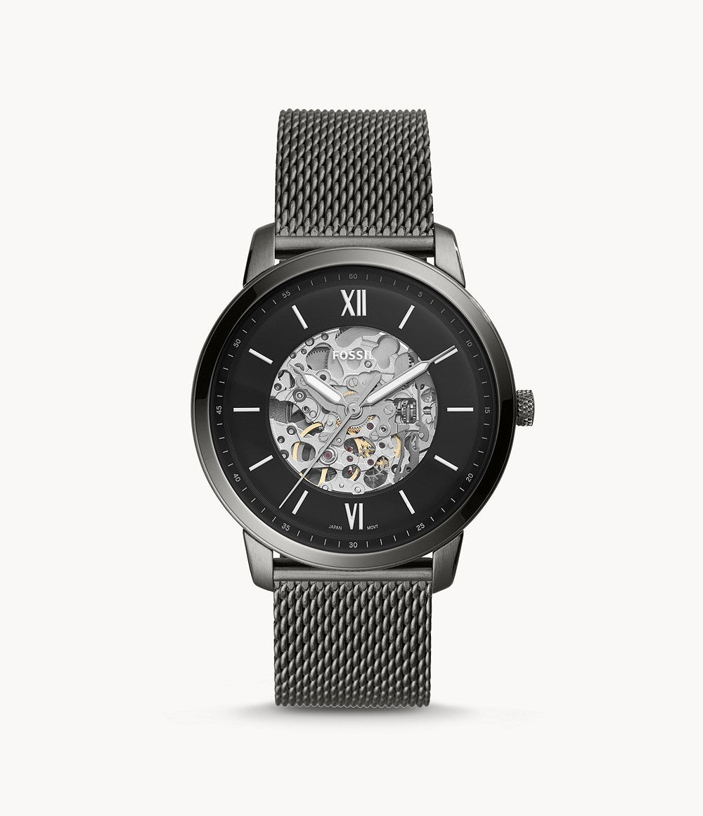 Fossil Neutra Automatic Smoke Stainless Steel Watch Fossil Neutra Automatic Smoke Stainless Steel Watch