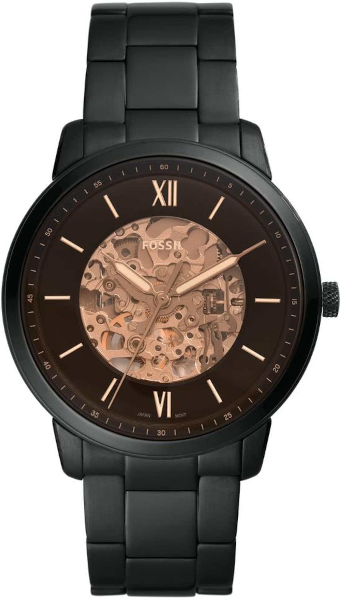 Fossil Neutra Automatic Men’s Black Watch ME mm Stainless Steel Fossil Neutra Automatic Men’s Black Watch ME mm Stainless Steel