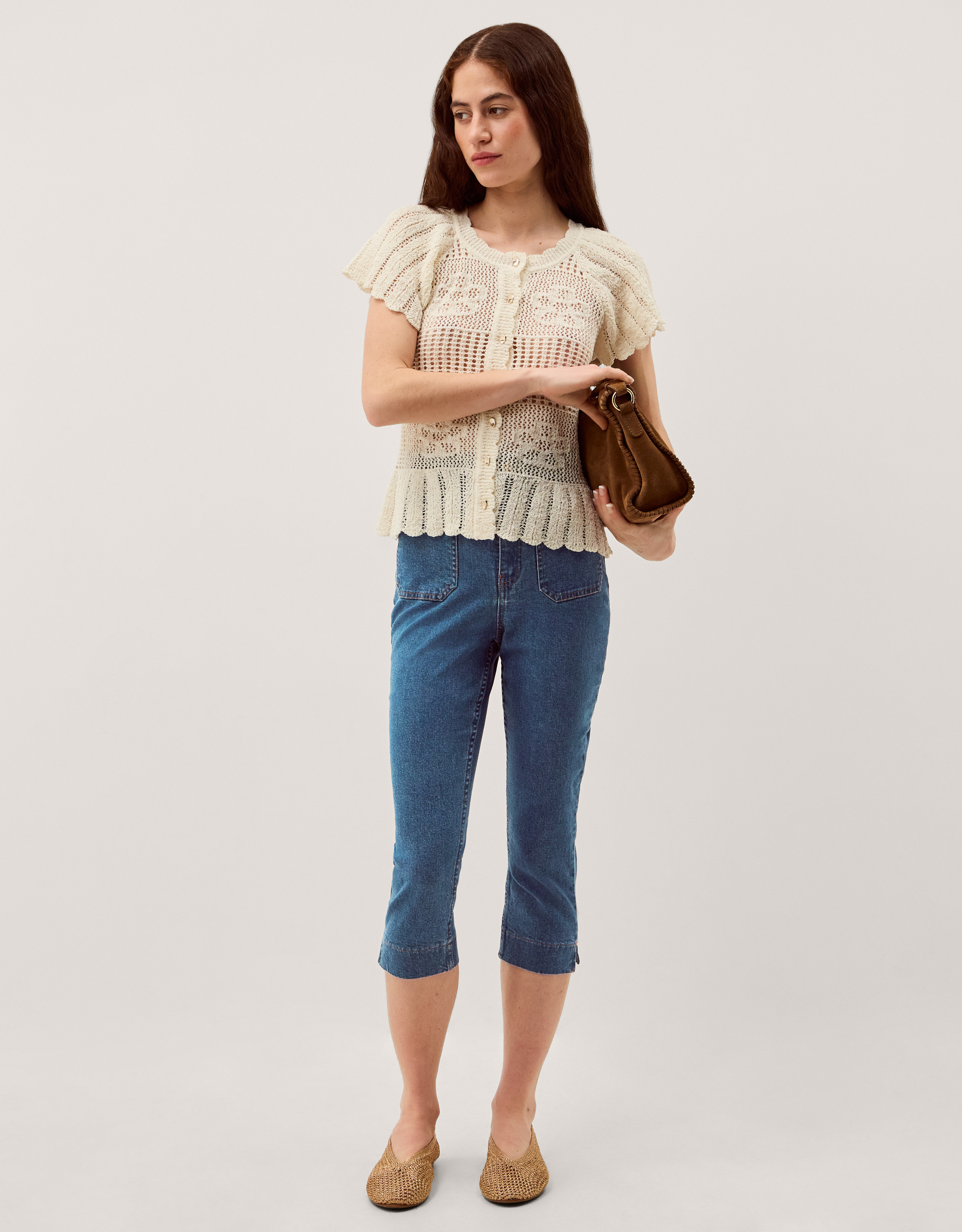 Cassie Capri Jeans Blue Cassie Capri Jeans Blue