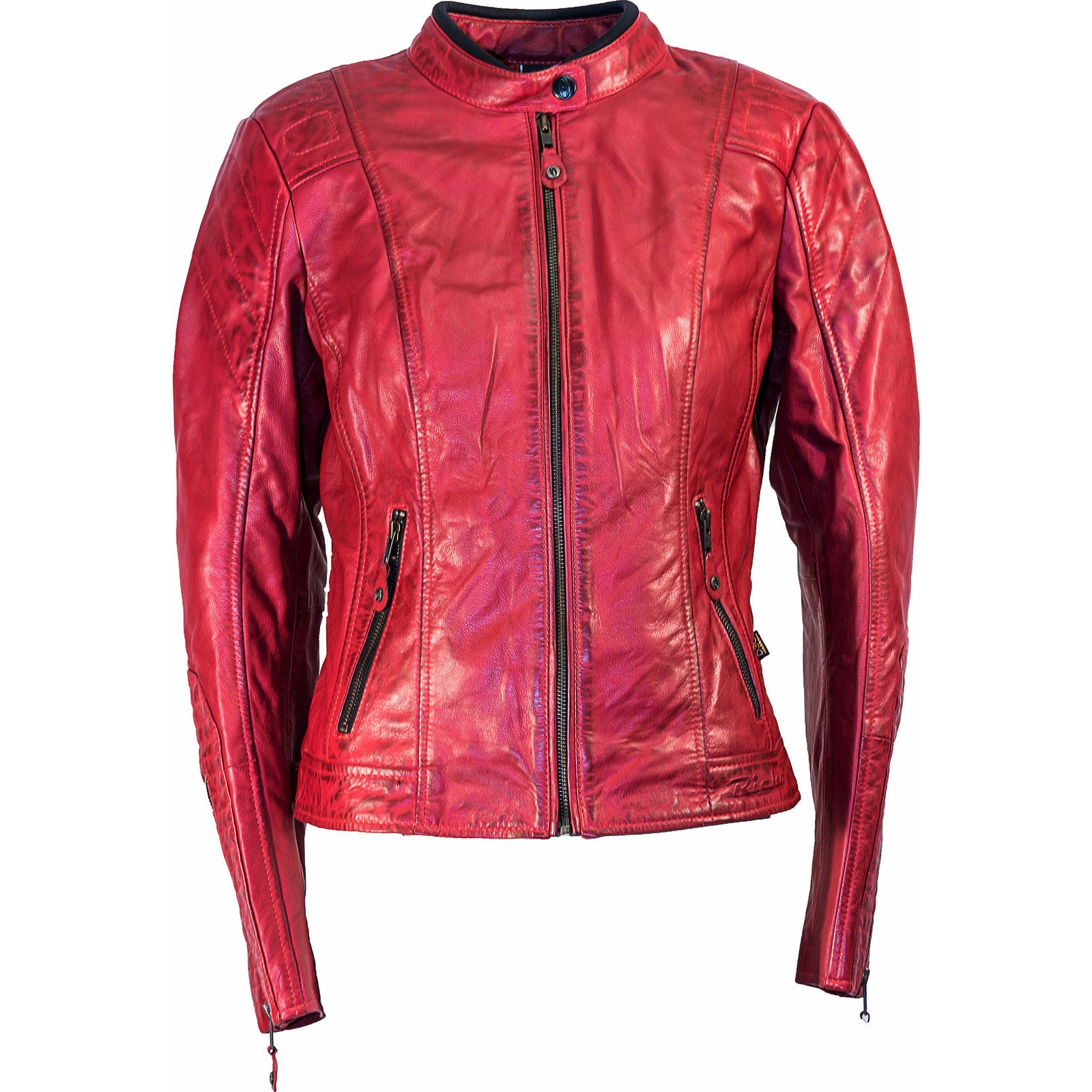 Richa Lausanne Ladies Leather Motorcycle Jacket – Red | | Richa Lausanne Ladies Leather Motorcycle Jacket – Red | |