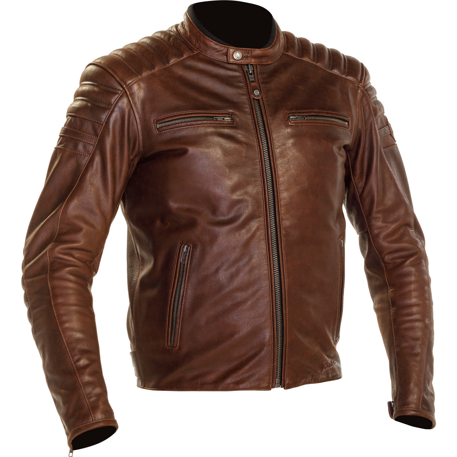 Richa Daytona Leather Motorcycle Jacket – Brown ” | Richa Daytona Leather Motorcycle Jacket – Brown ” |