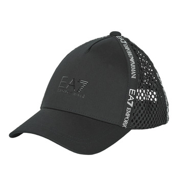 Emporio Armani EA UNISEX LOGO TAPE BASEBALL men’s Cap in Black