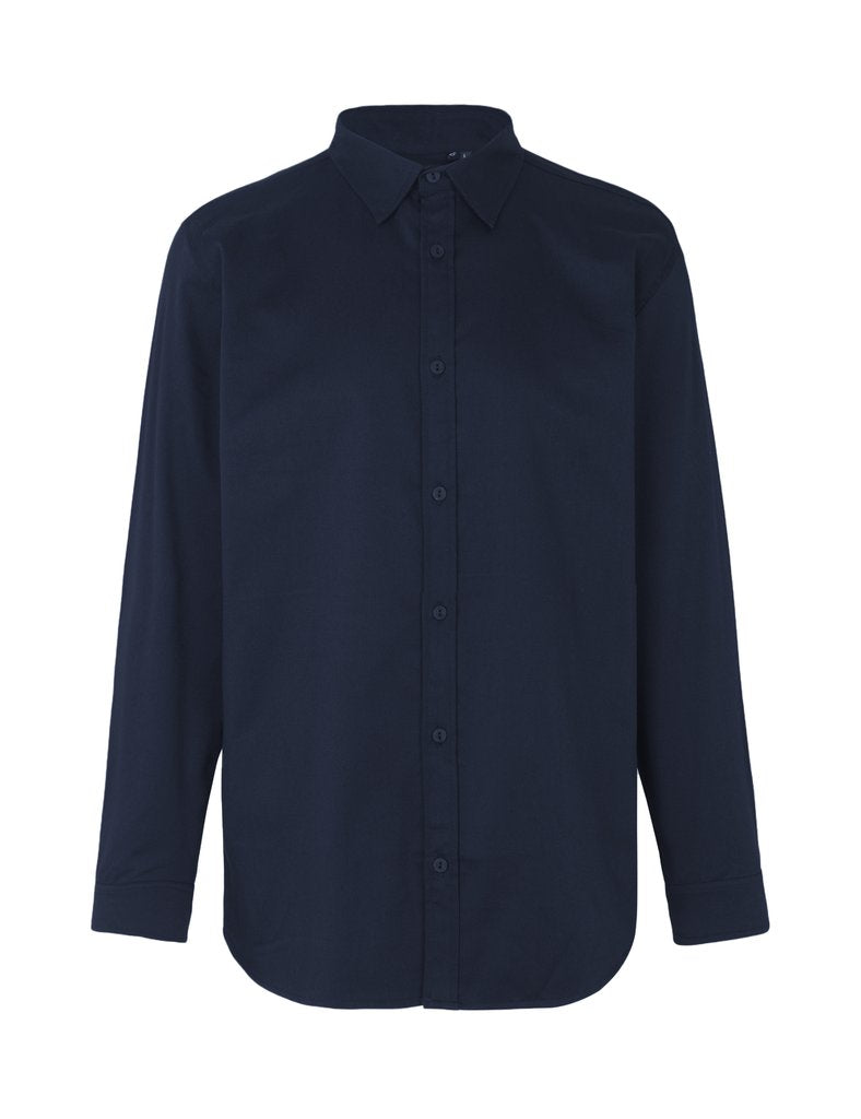 Fairtrade Organic Twill Shirt – L Navy Fairtrade Organic Twill Shirt – L Navy