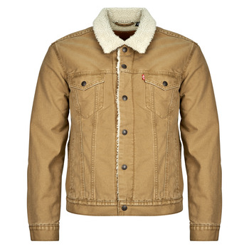 Levis TYPE SHERPA TRUCKER men’s Denim jacket in Beige