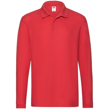Fruit Of The Loom Premium men’s Polo shirt in Red