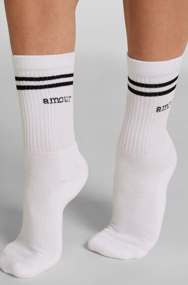 Hunkemöller Cotton Crew Socks Black Hunkemöller Cotton Crew Socks Black