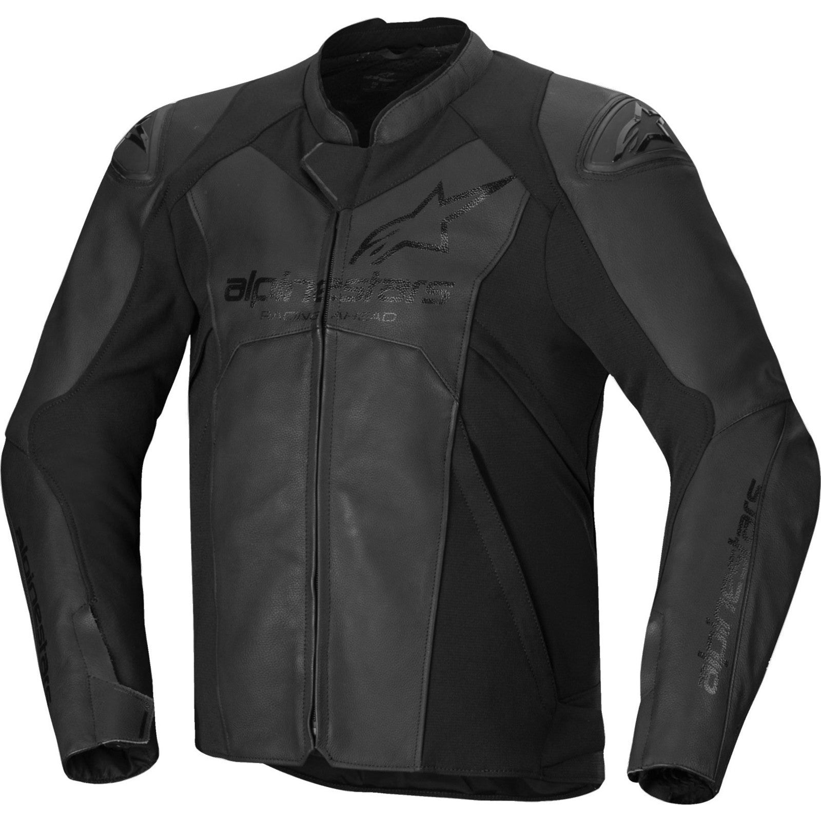 Alpinestars Faster V Leather Motorcycle Jacket – Black Black – ” | Alpinestars Faster V Leather Motorcycle Jacket – Black Black – ” |