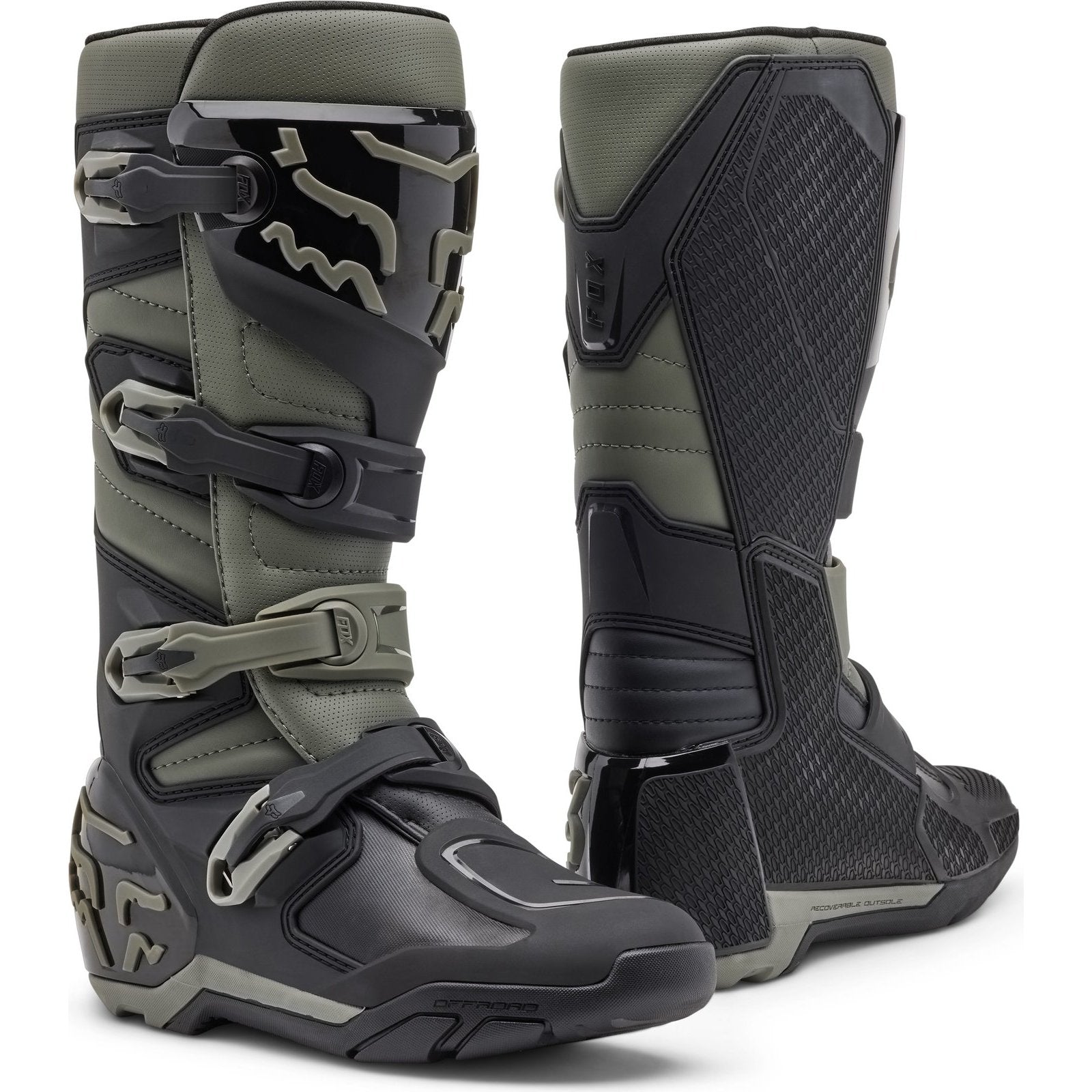 Fox Racing Comp X Motocross Boots – Grey Black – . |