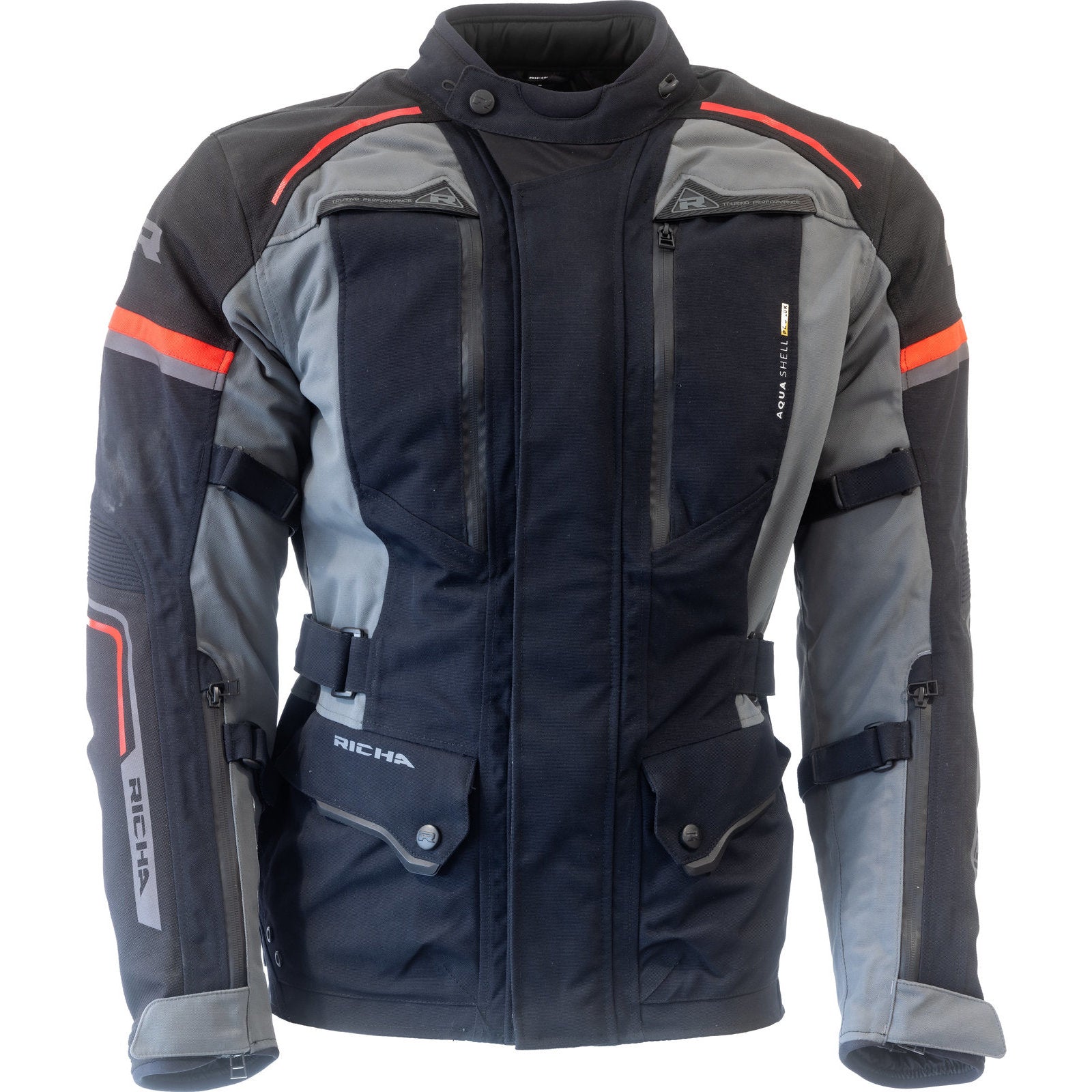 Richa Infinity Prime Motorcycle Jacket – Black Grey Red –