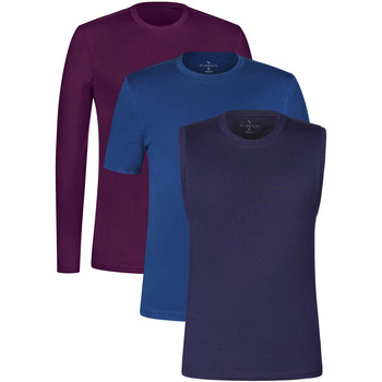 Enorsia Soft Cotton Shirt And Vest Pack men’s in Multicolour