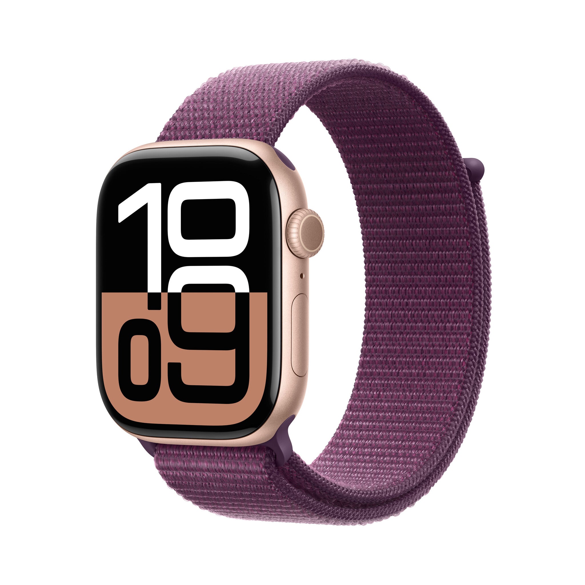 Apple Watch Series GPS + Cellular mm Rose Gold Aluminium Case with Plum Sport Loop