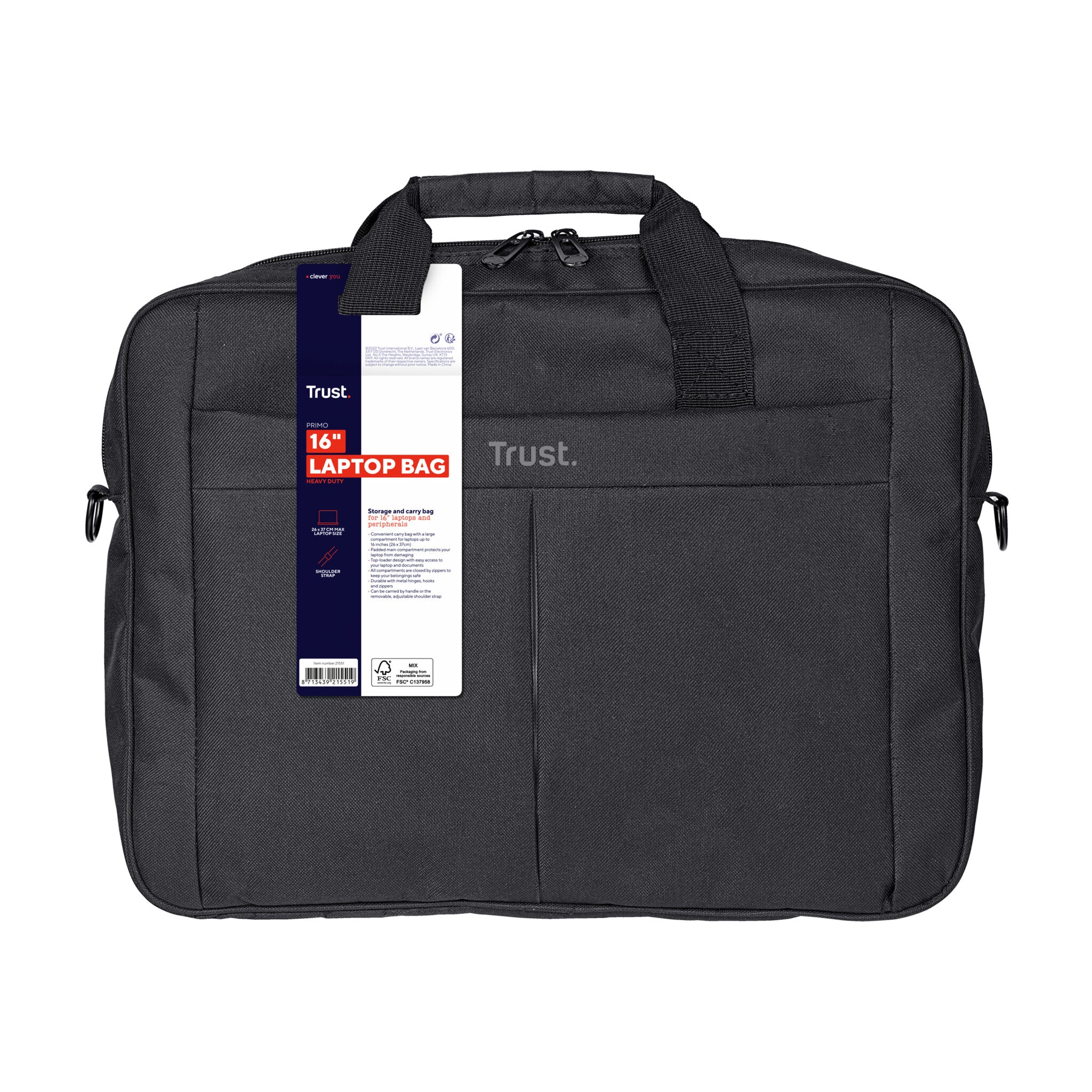 Trust Primo Carry bag for ” laptops Trust Primo Carry bag for ” laptops