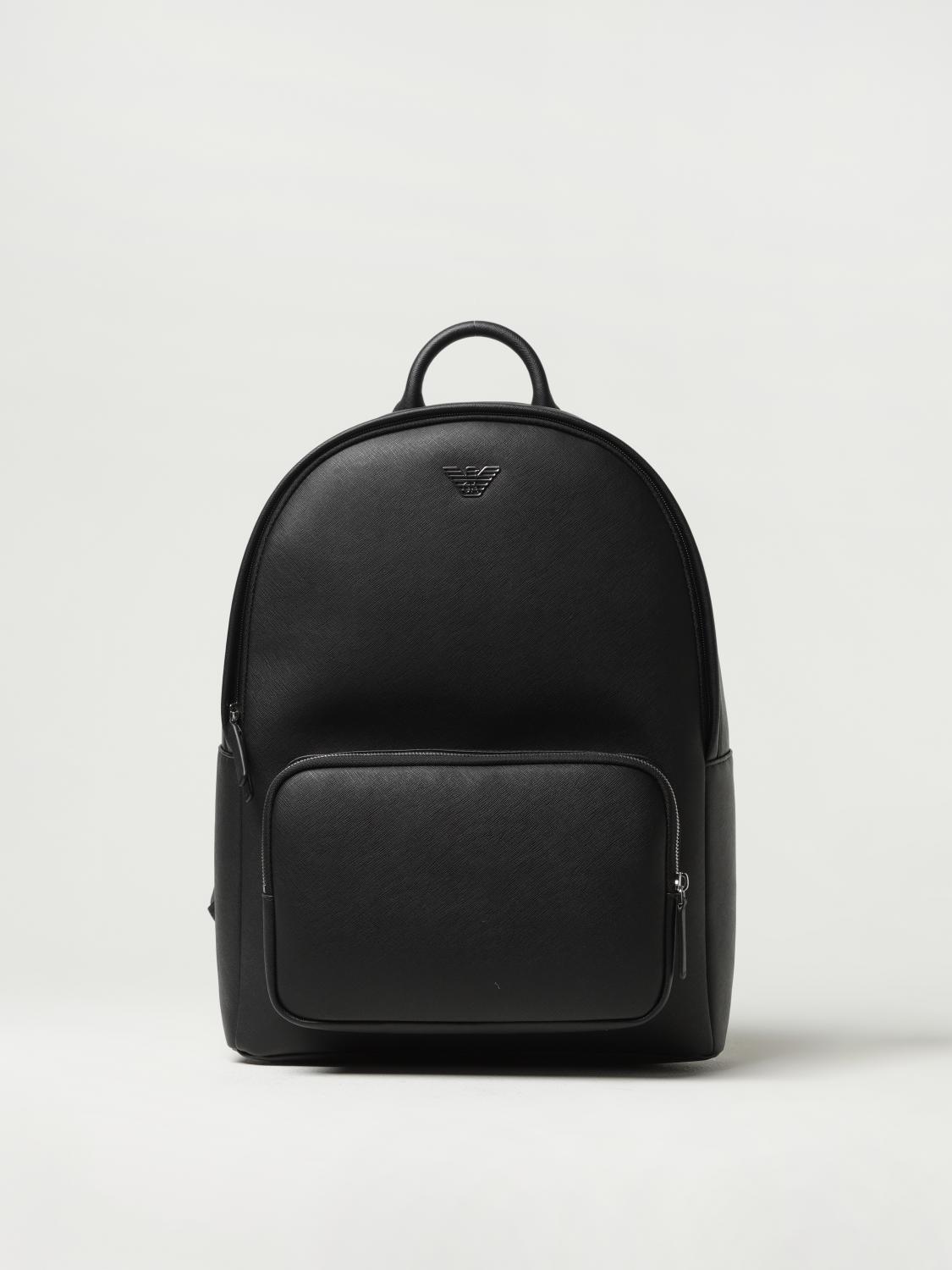EMPORIO ARMANI Saffiano Synthetic Leather Backpack EMPORIO ARMANI Saffiano Synthetic Leather Backpack