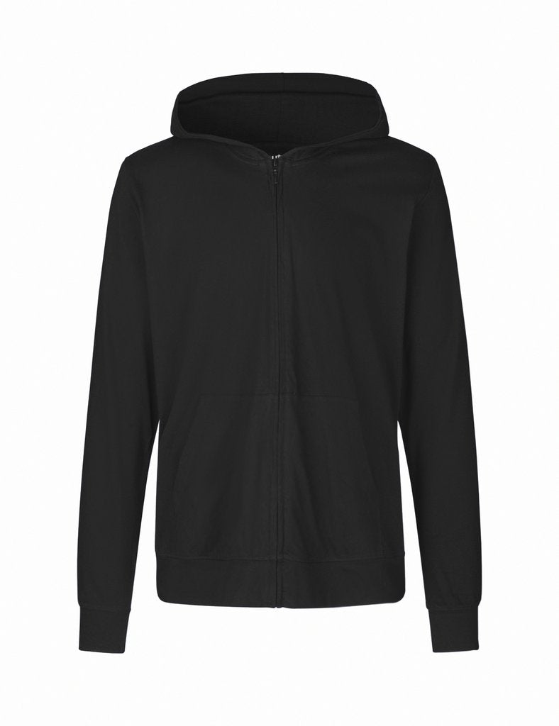 Fairtrade Organic Zipped shirt Hoodie: Unisex – M Black Fairtrade Organic Zipped shirt Hoodie: Unisex – M Black