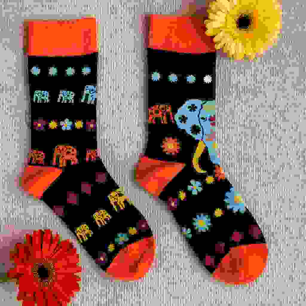 Bamboo Socks Cosmic Elephant SM Hop Hare