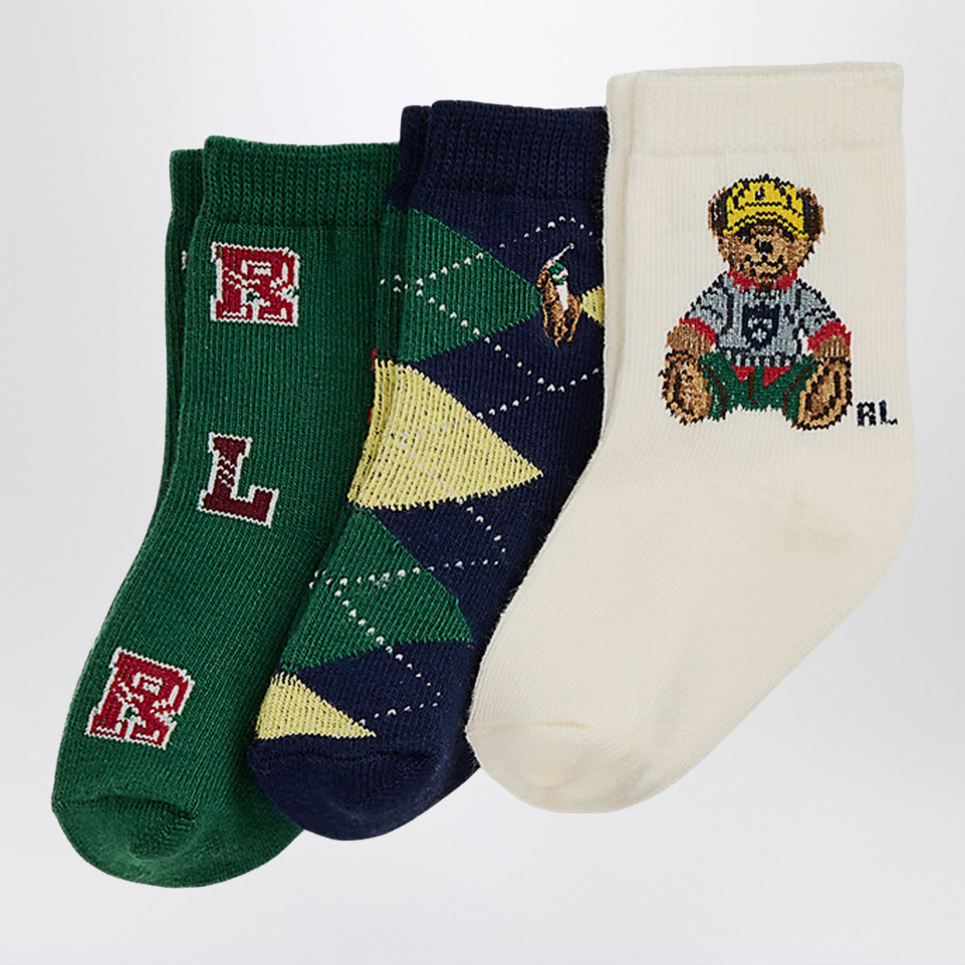 Set of three Polo Bear socks