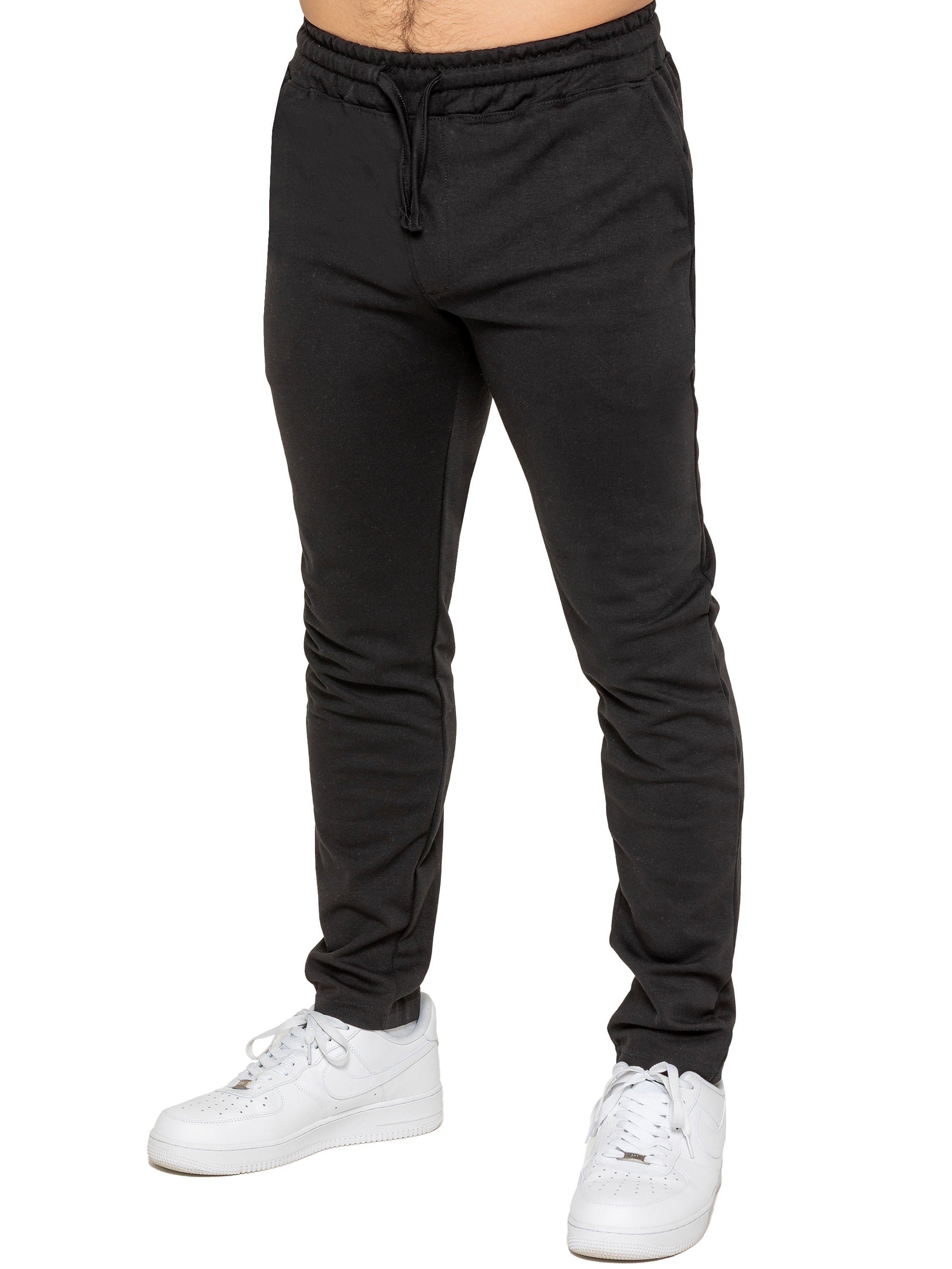 Smart Stretch Mens Joggers – Black Elastic Waistband with Adjustable Drawstring & Premium Stretch Fabric for All Seasons Comfort – Black L Regular Smart Stretch Mens Joggers – Black Elastic Waistband with Adjustable Drawstring & Premium Stretch Fabric for All Seasons Comfort – Black L Regular